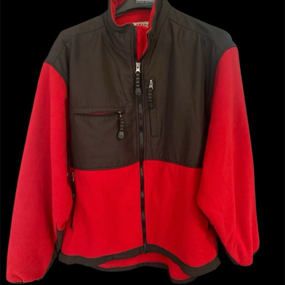 Colorado Timberline Men's Red and Black Fleece Jacket size Large